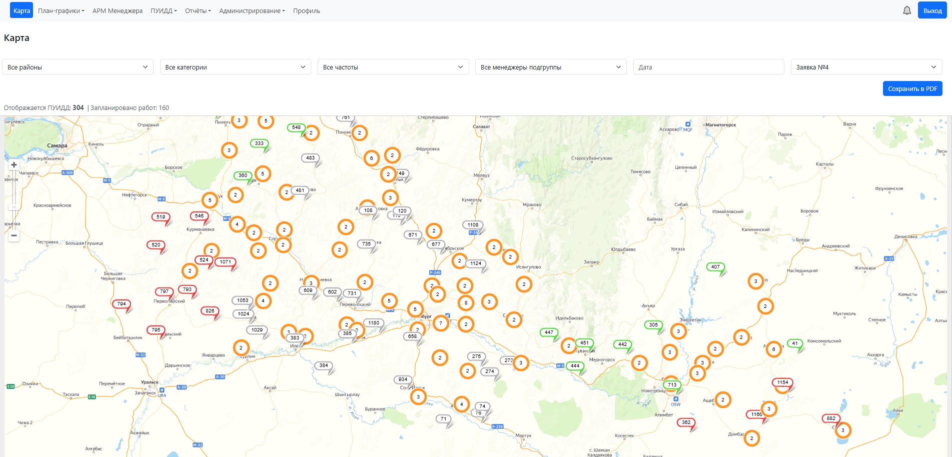 Система мониторинга транспортных потоков